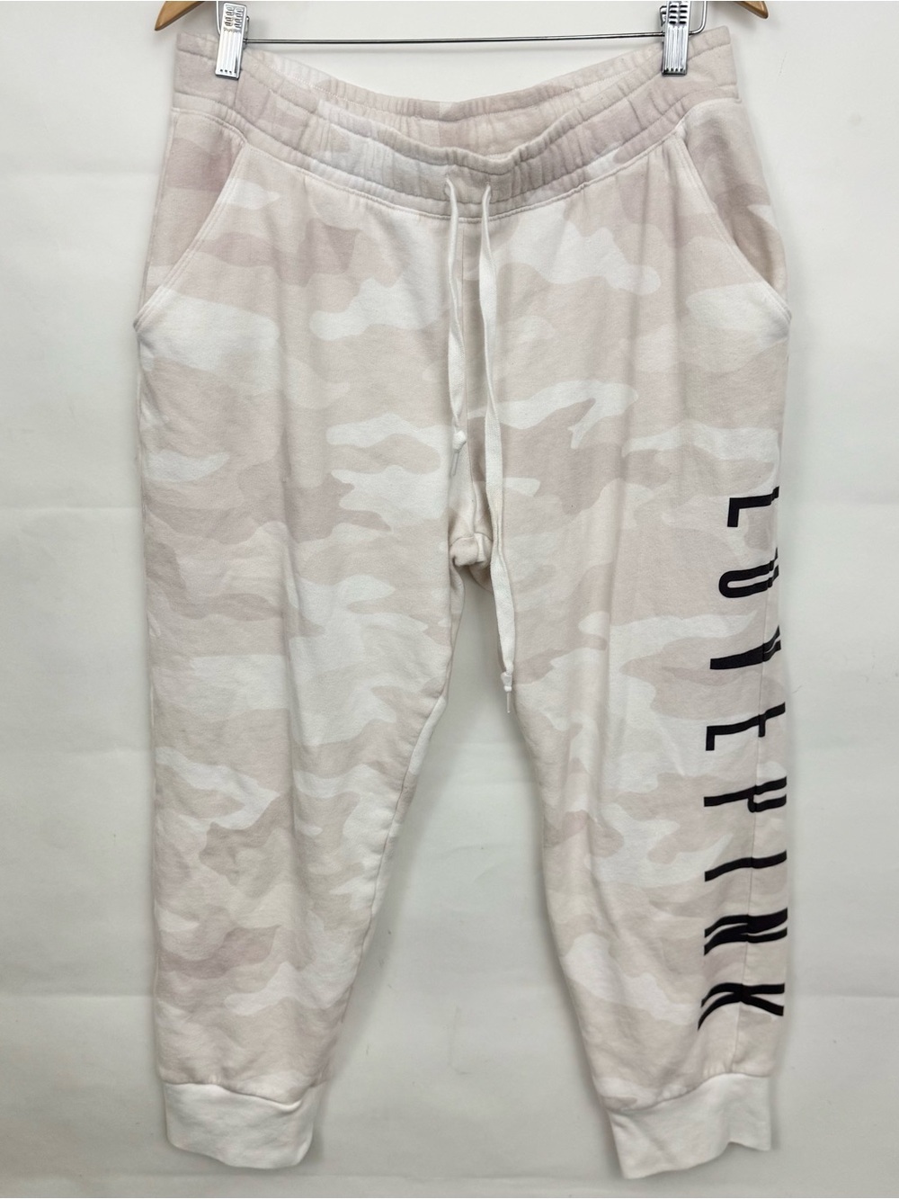 Victoria’s Secret PINK neutral camo jogger graphic sweatpants XL